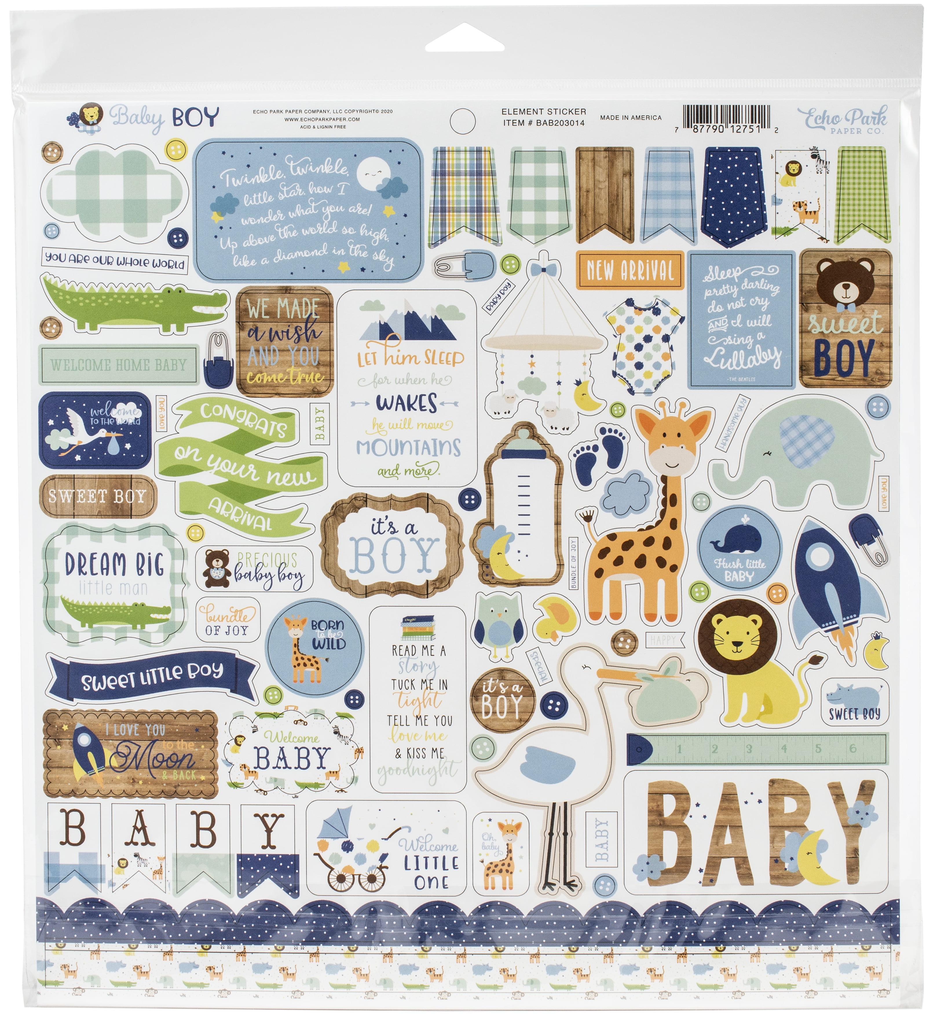 Little Growers Baby Memory Book WITH Keepsake Box, Baby Milestone Stickers  AND Baby Footprint Kit - First