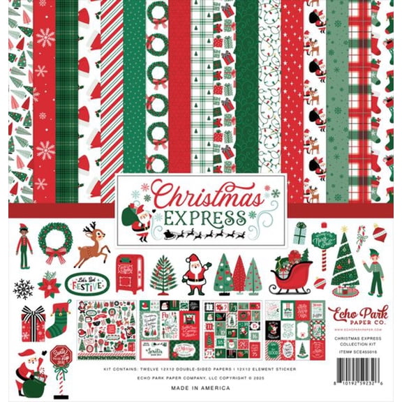 Echo Park Collection Kit 12"x12" - Christmas Express