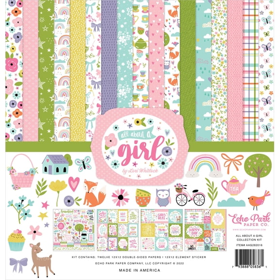 Echo Park Collection Kit 12"x12" - All About A Girl