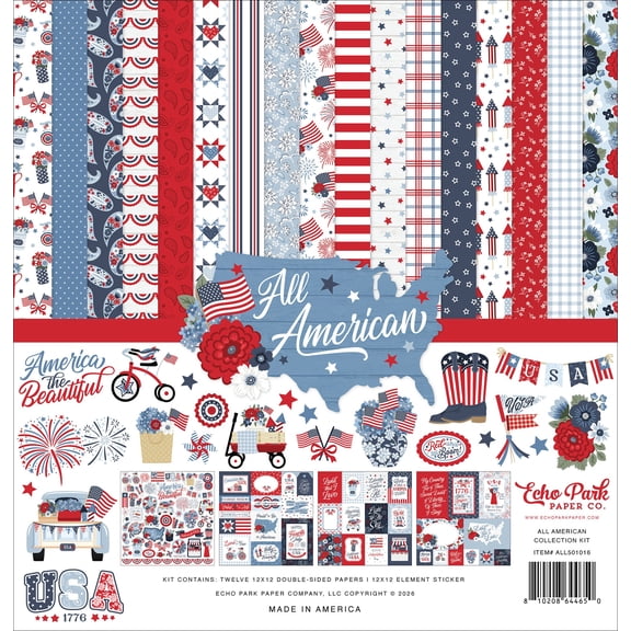 Echo Park Collection Kit 12"X12"-All American
