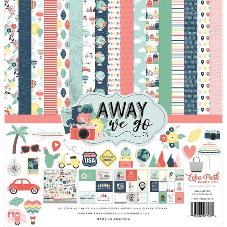 Echo Park Collection Kit 12"X12"-Away We Go