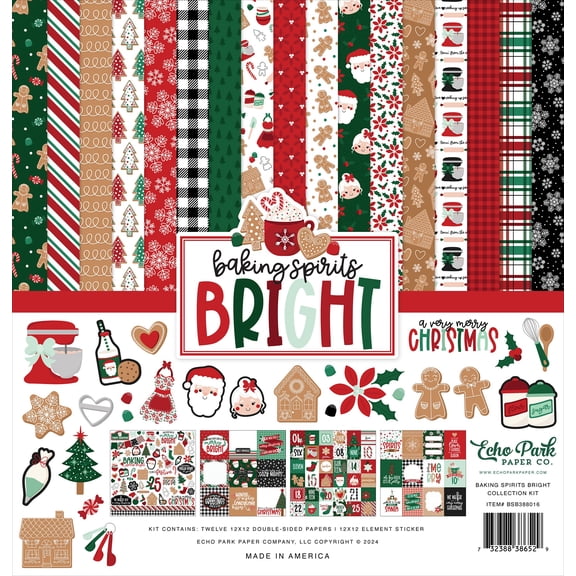 Echo Park Collection Kit 12"X12"-Baking Spirits Bright