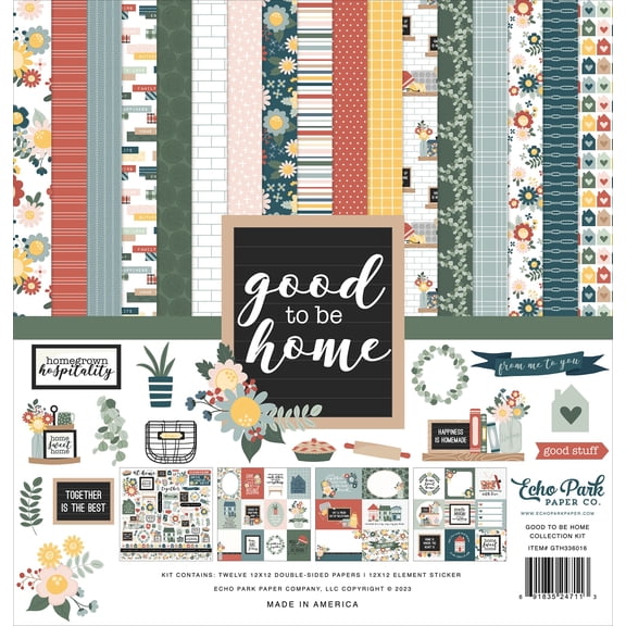 Echo Park Collection Kit 12"x12" - Good To Be Home