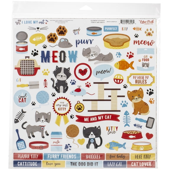 Echo Park Collection Kit 12"X12"-I Love My Cat