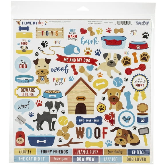 Echo Park Collection Kit 12"X12"-I Love My Dog