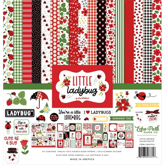 Echo Park Collection Kit 12"x12" - Little Ladybug