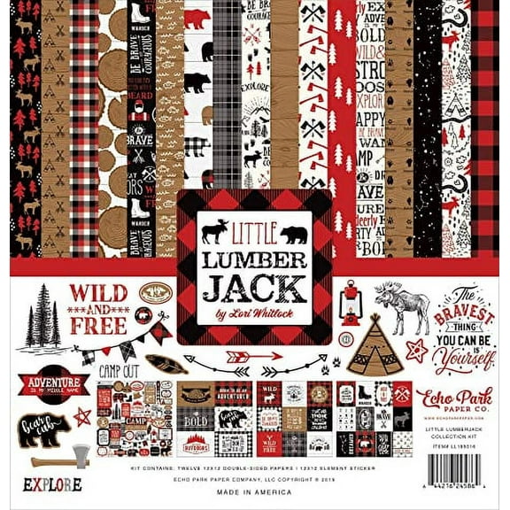 Echo Park Collection Kit 12"X12"-Little Lumberjack