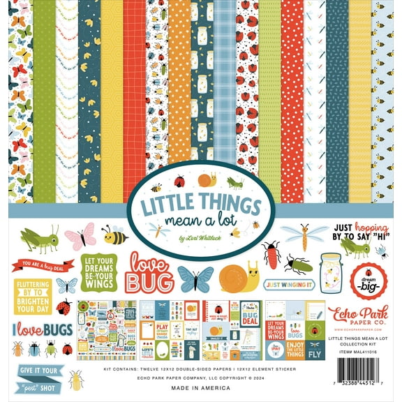 Echo Park Collection Kit 12"x12" - Little Things Mean A Lot
