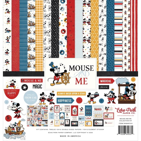 Echo Park Collection Kit 12"X12"-Mouse And Me