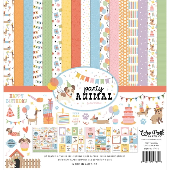 Echo Park Collection Kit 12"x12" - Party Animal