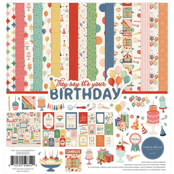 Echo Park Collection Kit 12"x12" - They Say It's Your Birthday