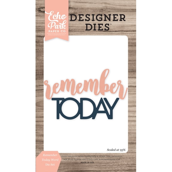 Remember Today Word Medium Die Set