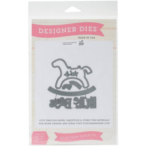 Echo Park Dies-Rocking Horse, Pk 1, Echo Park Paper