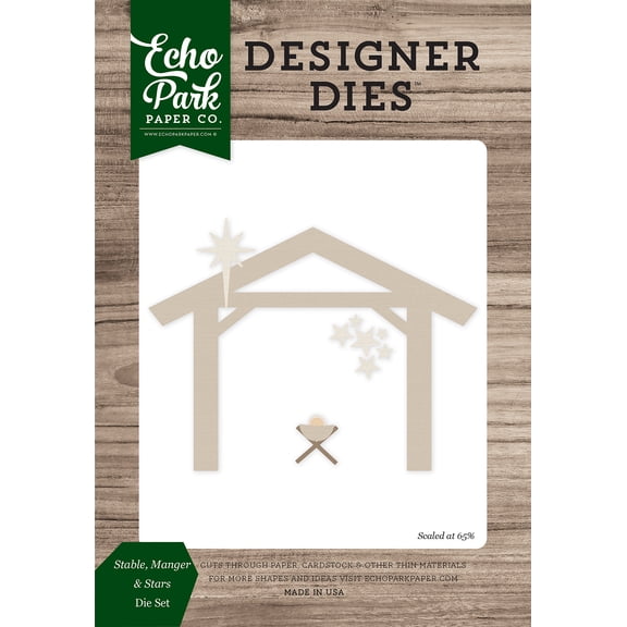 Stable, Manger and Stars Large Die Set