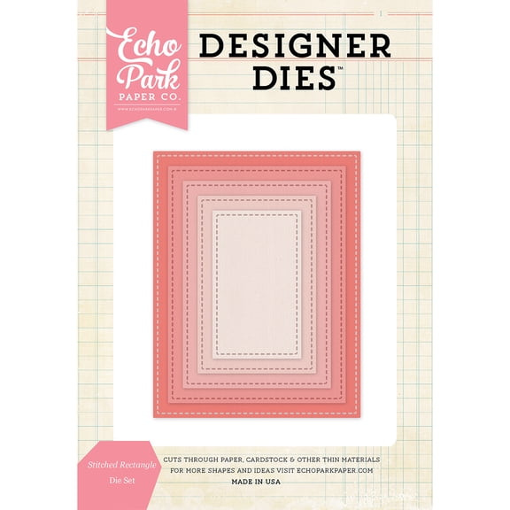 Stitched Rectangle Nesting Large Die Set