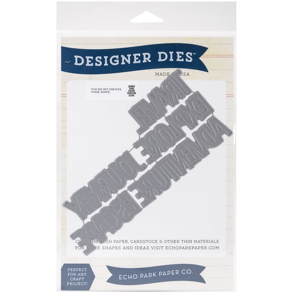 Travel Word Set Large Die Set