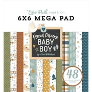 Echo Park Double-Sided Mega Paper Pad 6"x6" 48/Pkg-Special Delivery Baby Boy Cardmakers