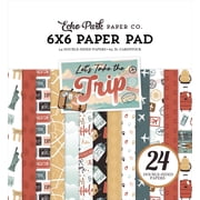 Echo Park Double-Sided Paper Pad 6"X6" 24/Pkg-Lets Take The Trip