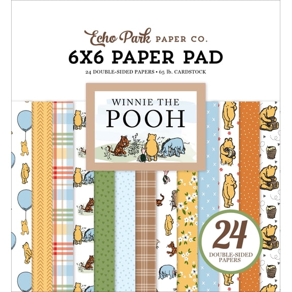 Echo Park Double-Sided Paper Pad 6"X6" 24/Pkg-Winnie The Pooh