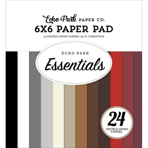 Echo Park Double-Sided Paper Pad 6"X6"-Neutral
