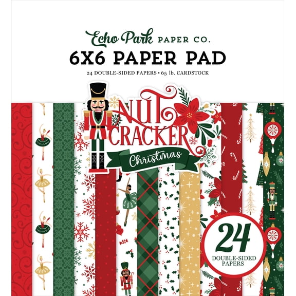 Echo Park Double-Sided Paper Pad 6"X6"-Nutcracker Christmas