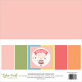 Echo Park Double Sided Solid Cardstock 12 inch X12 inch 6 Per Pkg