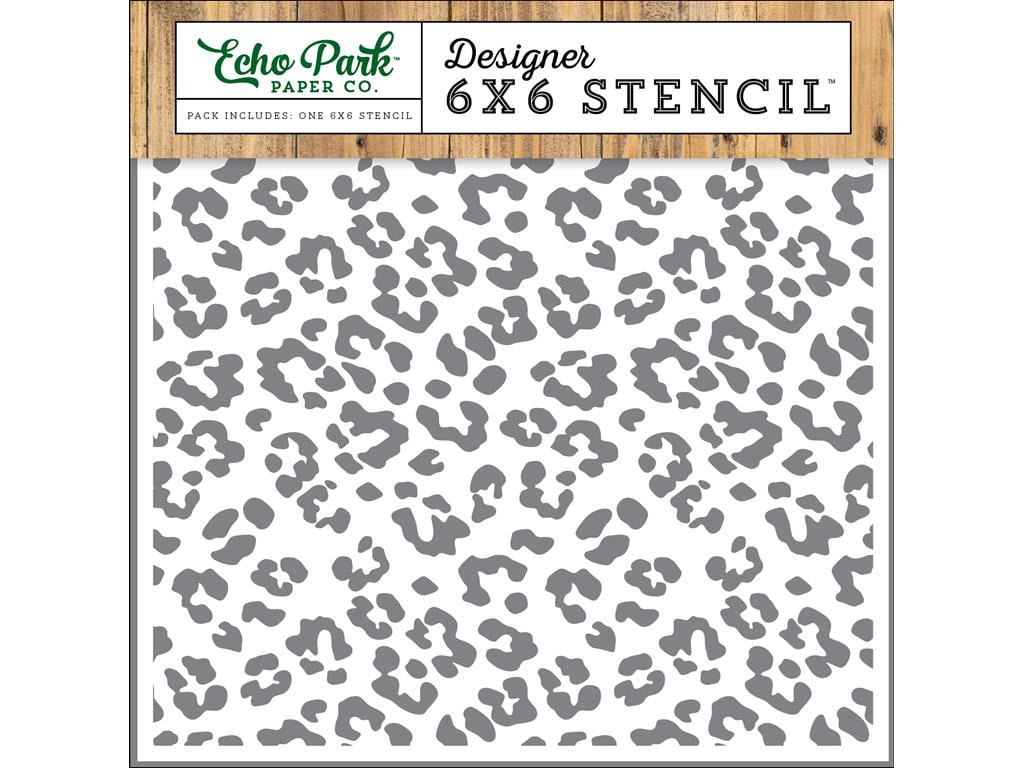 Echo Park Jungle Safari Stencil Cheetah Print - Walmart.com