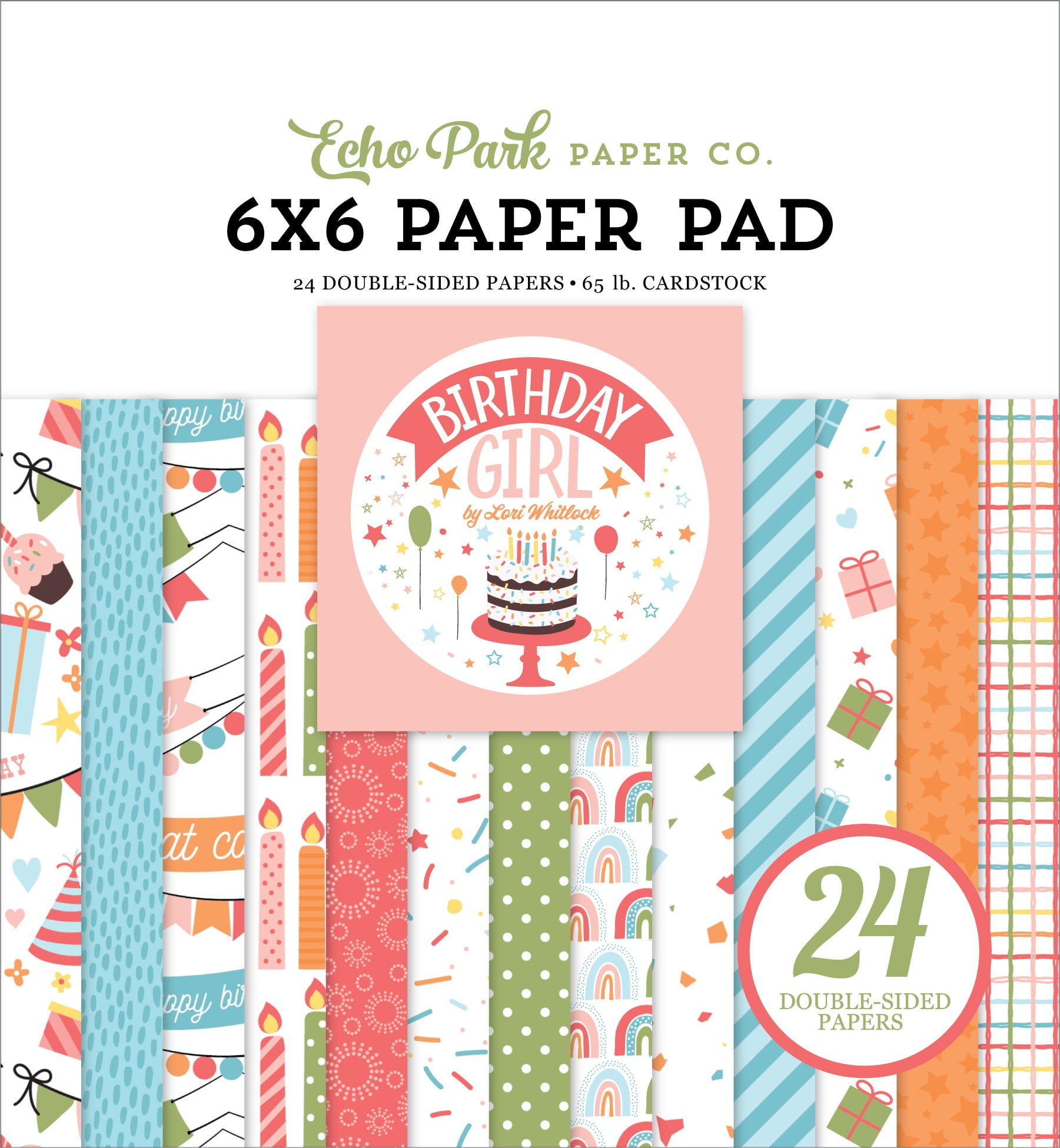 Echo Park Paper 'Jesus Loves' Clear Acrylic Stamp Set – Pink, Green, Teal, Black, Tan For Card Making & Scrapbooking