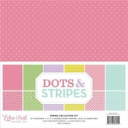 Echo Park Paper DS20032 Double-Sided Collection Pack - Spring Dots & Stripes, 12 x 12 in. - Pack of 12