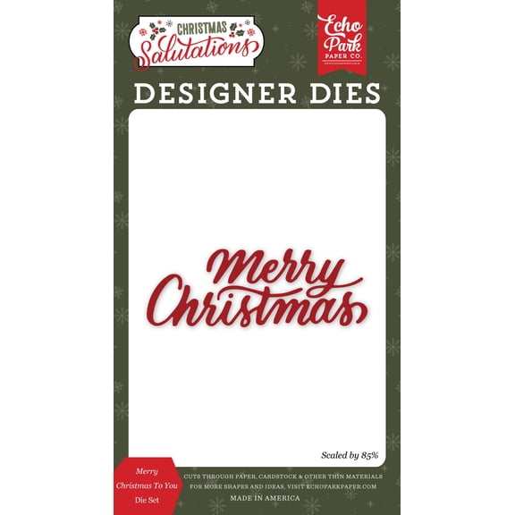Salutations Christmas: Merry Christmas To You Medium Die Set