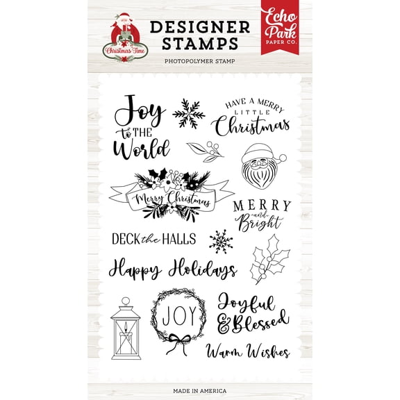 Christmas Time: Joy Wreath Stamp Set