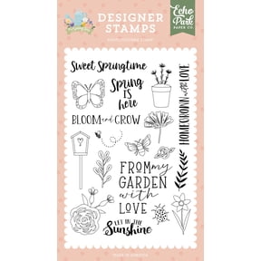Echo Park Stamps-Let In The Sunshine, It's Spring Time