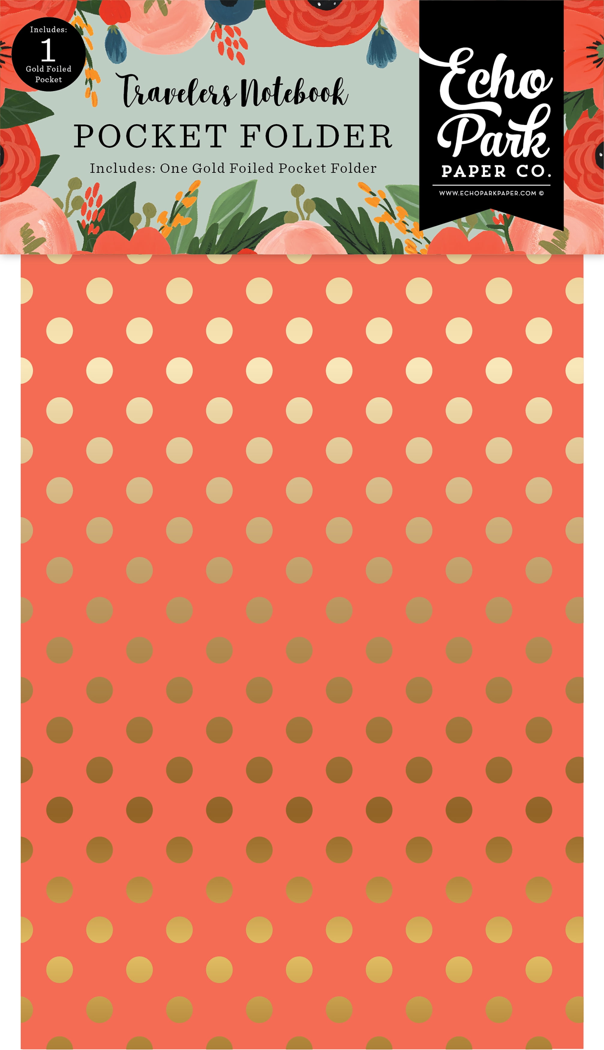 Echo Park Traveler's Notebook Insert 4.5"X8.25"-Full Bloom Pocket ...