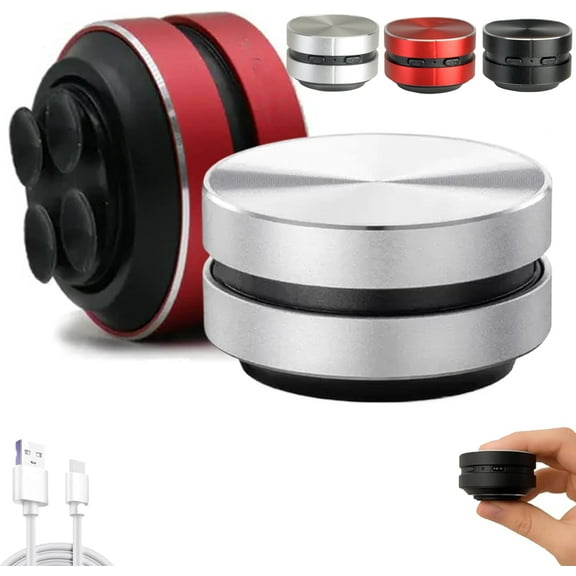 Echo Pod Speaker, Echo Pod Shower Speaker, Music Player with Suction Cup for Bath, Home, Outdoor, Travel (Sliver*1pcs+Red*1pcs)