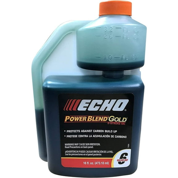 Echo PowerBlend Gold 2-Stroke Engine Oil 16 oz Bottle 50:1 Mix 6450006S