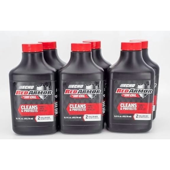 Echo RED Armor 2 Gallon Mix Two Stroke Oil 6 Pack 5.2OZ Bottles$$Tools