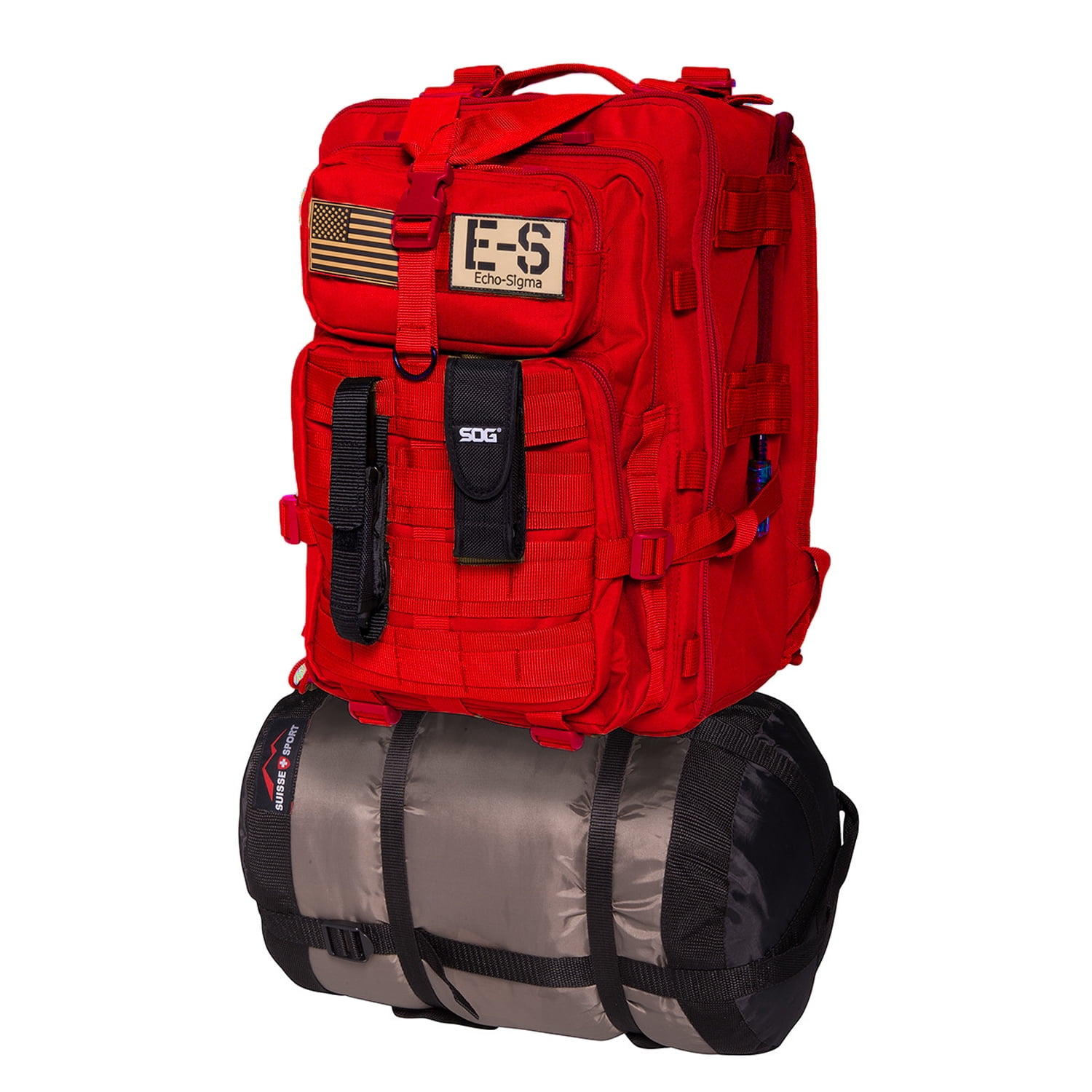 Echo Sigma Rucksack Survival Echo-Sigma Emergency Bug Out Bag Coyote