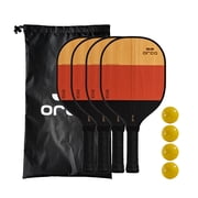 Echo Sports Series Wood Pickleball Paddle - Starter Edition - 4 Pack - 10 oz. Paddle by Orca