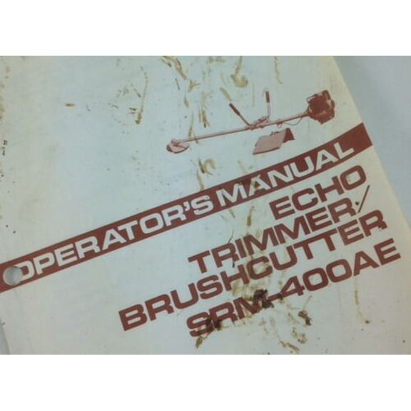 Echo Srm-400Ae Trimmer Brushcutter Operators Owners Manual Maintenance 2 Cycle