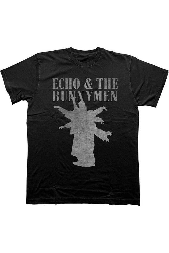 Echo & The Bunnymen Men's Silhouettes T-Shirt Black 2X-Large | Officially Licensed Merchandise