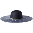 thumbnail image 1 of Echo Women's Multi Braid Floppy Beach Hat, Navy, One Size, 1 of 1