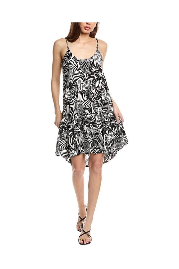 womens Lilou Mini Dress, xs, Black