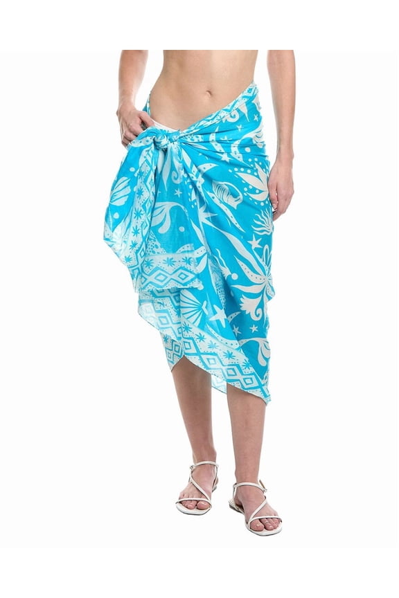 womens  Sea Life Pareo Wrap, os, Blue