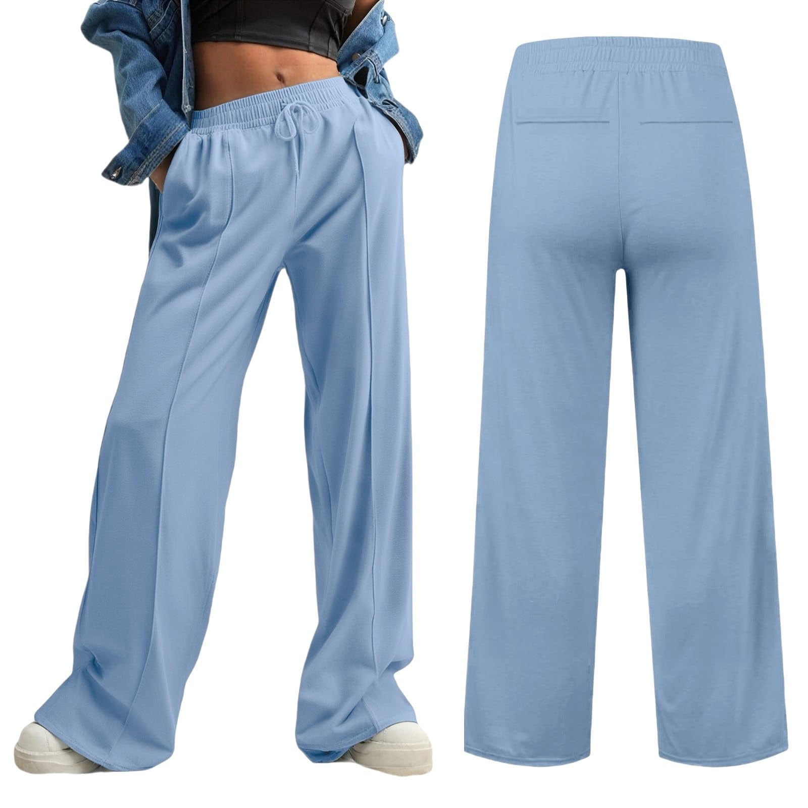 Y Palazzo Pants For Women EchoC Casual Women Pants, Loose Wide Leg