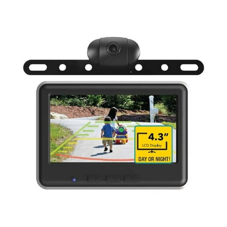 EchoMaster - Wireless Back-Up Camera and 4.3” Color Monitor Kit - Black