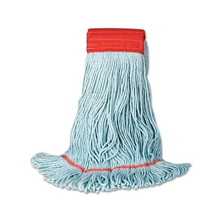 EchoMop with Looped-End Wet Head Synthetic/Cotton, Medium, Blue