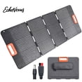 thumbnail image 1 of EchoNexus 100 Watt Portable Solar Panel for Power Station, Foldable Solar Charger with Adjustable Kickstands Waterproof IP65 for Home, RV, Boat, Outdoor, Camping, off Grid System, 1 of 6