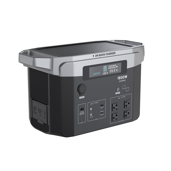 EchoNexus 1800W Portable Power Station,1536Wh LiFePO4  Battery Pack,Fast Charging Portable Solar Power Generators  for Outdoor Camping,Emergencies,Rv Essentials