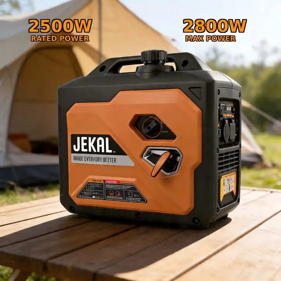 EchoNexus 2500W Lighweight Portable Power Station,Quiet Portable Inverter Generators for Home Use,Outdoor Camping,Emergencies,Rv And Home Essentials