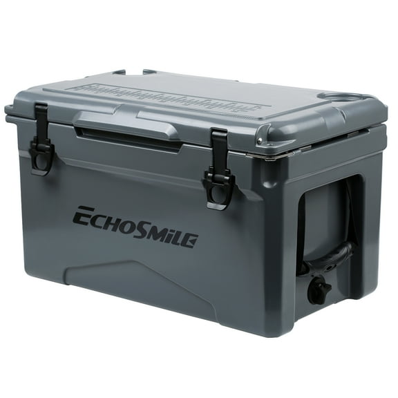 EchoSmile 30 qt. Rotomolded Cooler in Grey